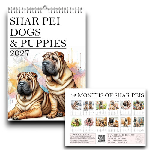 Shar pei dog calendar - pei,