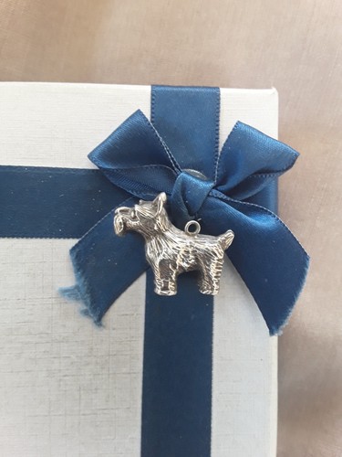 Silver charm scottie terrier - silver,