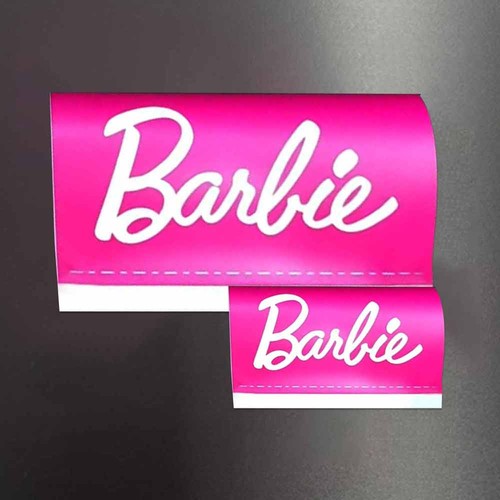 Barbie car sticker - car, label