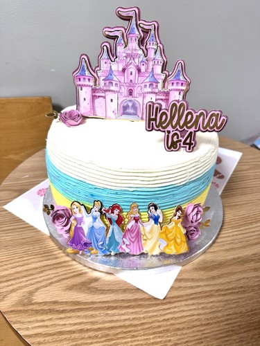 Custom princess glitter cake - custom,
