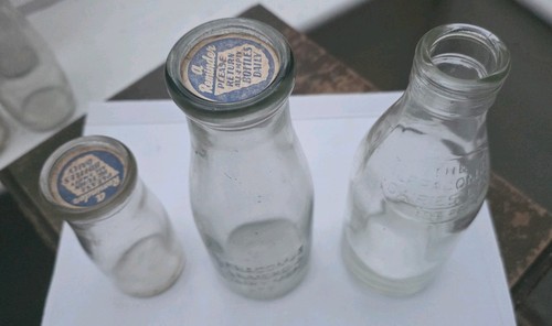 Ilfracombe dairy milk bottles - dairy,
