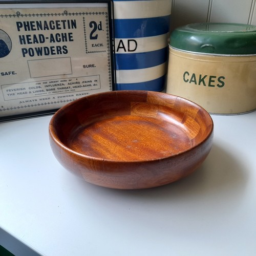 Vintage wooden fruit bowl - fruit,