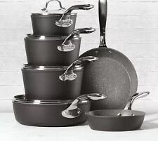 Starfrit The Rock 10 Piece Cookware Set Ceramic Non Stick Lightly Used