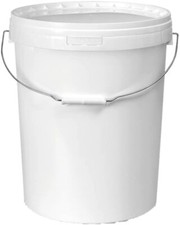 Buckets Tubs Pail Storage Containers Plastic Lid Handle 1L 3L 5L 10L 20L 25L 30L