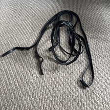 John Whitaker Patent Flash Bridle With Reins Full Black