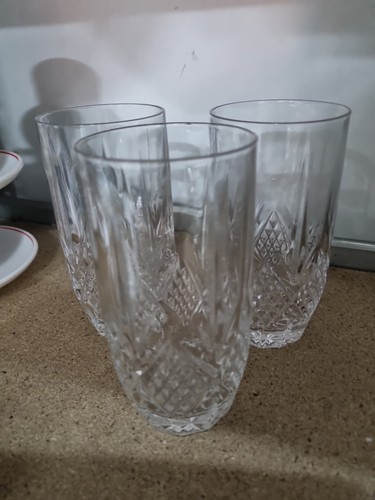 3pc beautiful heavy crystal - heavy,