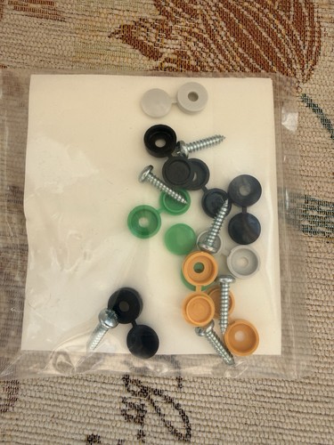 10pc number plate fixing kit - 10pc,
