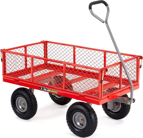 Steel utility garden cart - garden, cart,