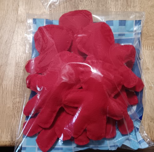 Red voodoo doll poppet - red,
