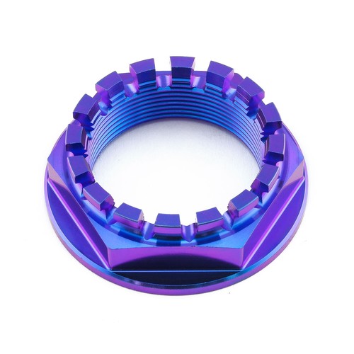 Titanium flanged axle nut - axle,