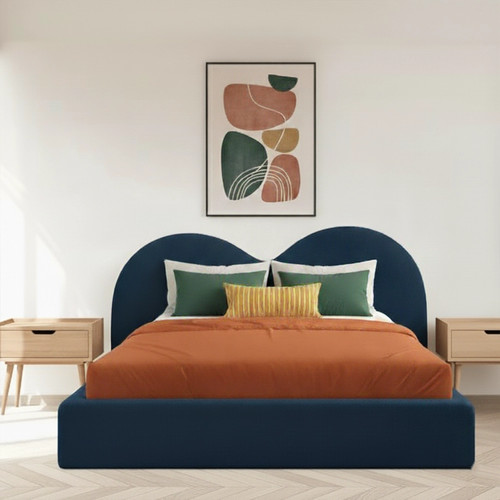 Heart boucle bed teddy - heart,
