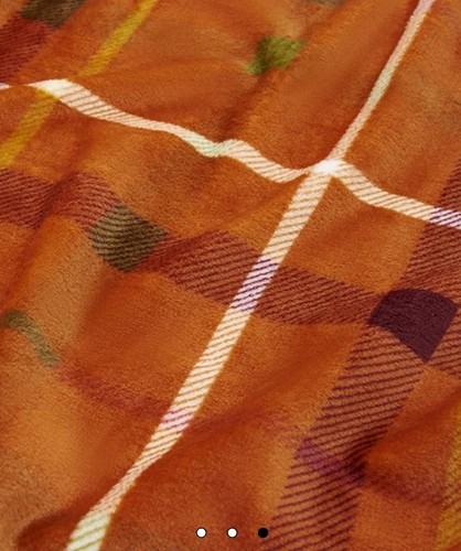 Autumn check orange soft cosy - autumn,