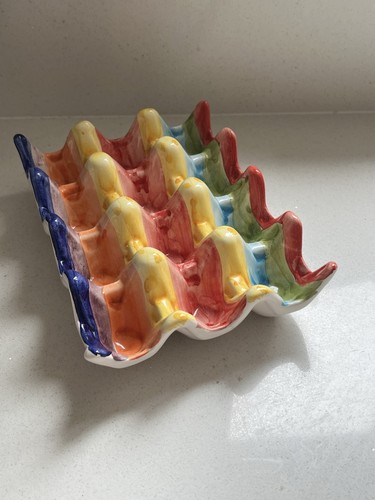 Ceramic egg holder - 12, hand