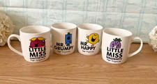 4 Mr Men Mugs Roger Hargreaves