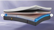 Emma Luxe Cooling Mattress (King 150 x 200cm)  Hybrid Design with Pocket Springs