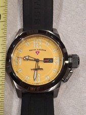 Swiss Legend mens watch Submersible, yellow, quartz, 100m 330', 316L, WORKS