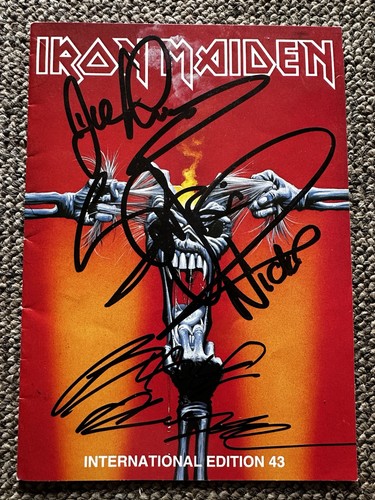 Iron maiden signed - iron,