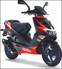 APRILIA SR50 REPLICA BREAKING. FRONT TYRE #1 ((WEB-STOCK))((A-S-K)) (loc-A)