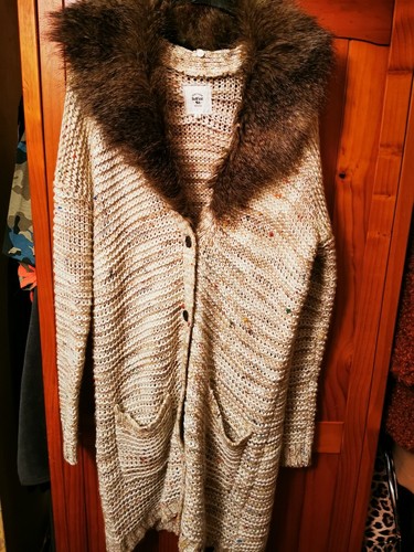 Ladies long fur collar - long,