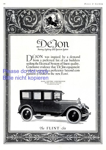 Déjon automobiles 1924 - ad,