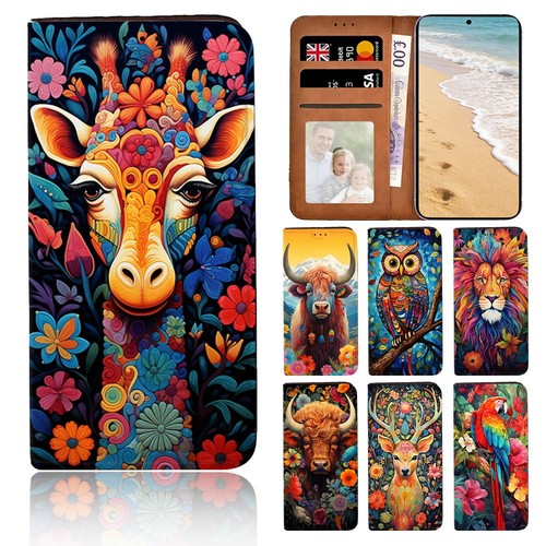 Vibrant animal art - animal, leather