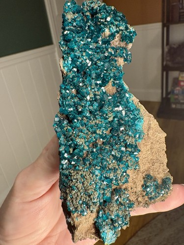 Large dioptase specimen - specimen, on