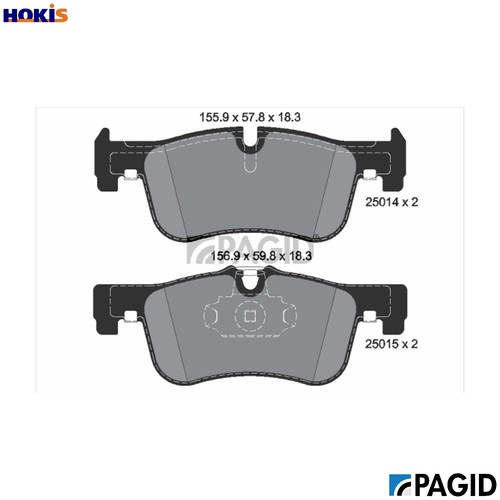 Brake pad set - set, disc