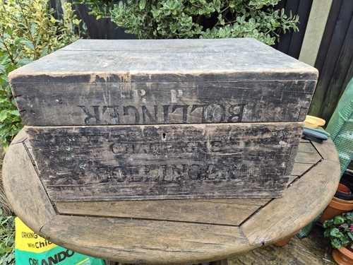 Lovely wooden box with - a,