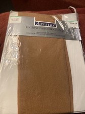 Aristoc 30 Denier Grosvenor Stockings Reinforced Heel 7/8 Size Shoe Peach Bloom