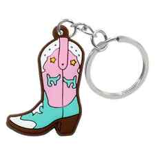 Cowboy Boots Brown Blue Pink
