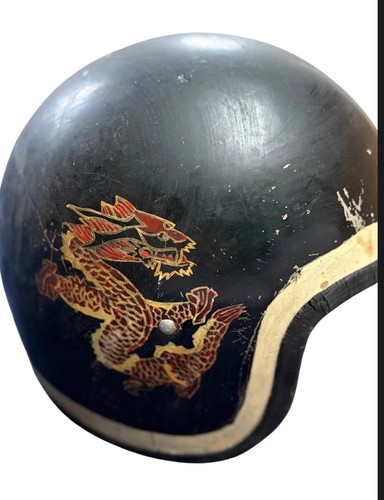 Vintage hand painted motocycle - hand,