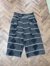 Damir Doma Grey Geometric Low Crotch Virgin Wool Trouser Pants EU 50.