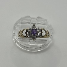 9ct Amethyst & Cubic Zirconia