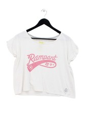 Rampant Sporting Women's Top L White 100% Cotton Basic