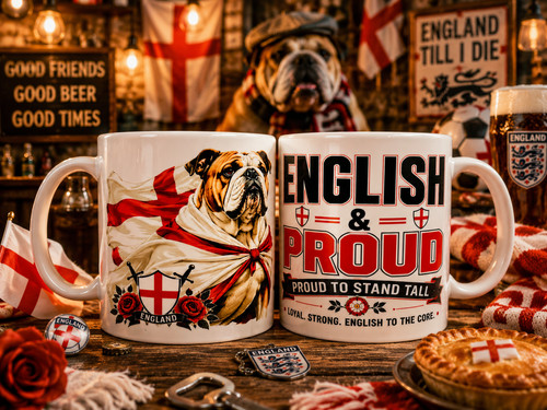 English and proud mug bulldog - mug,