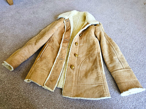 Women beige suede - women's, shearling