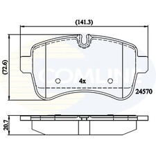 Brake Pads Set For Iveco Daily