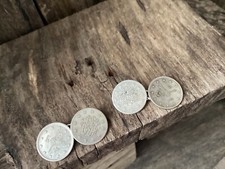 Vintage Silver Ottoman Empire Kouros Coin Cufflinks Chain Link Lion Passant
