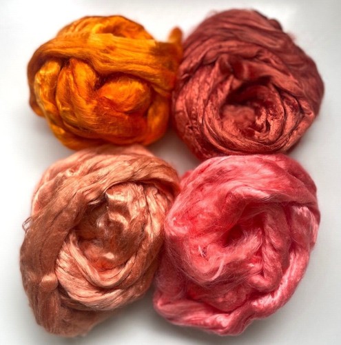 Shiny viscose fibre roving - fibre,