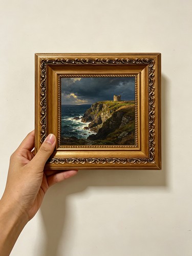 Coastal cliff castle art - coastal,