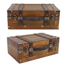 Wooden Chest Portable Vintage