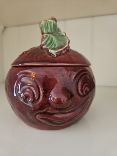 Sylvac beetroot face pot - beetroot,
