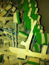BOX  FULL OF PIANO LEVERS FOR