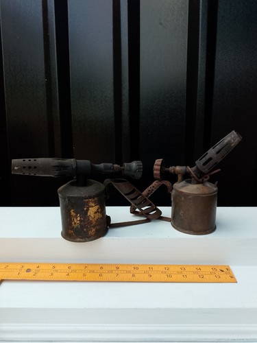 Two small blow lamps - small, one