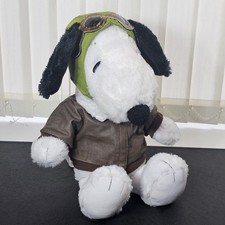 Build A Bear Snoopy Plush In Pilot Outfit Bomber Jacket & Goggles - 2019 Peanuts
