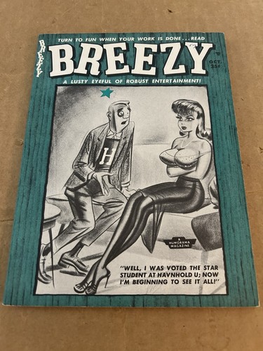 Breezy magazine october 1957 - magazine,