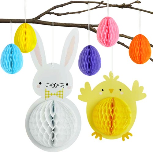 Easter honeycomb hanging new - honeycomb,
