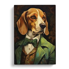 Beagle Nouveau No.2 Canvas