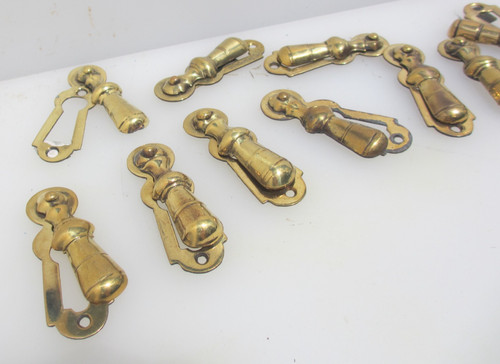 Victorian brass keyhole cover - victorian,