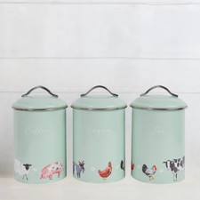 Set of 3 Tea Coffee Sugar